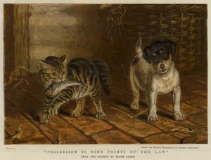 Besittelse er ni punkter i loven (chromolitho)